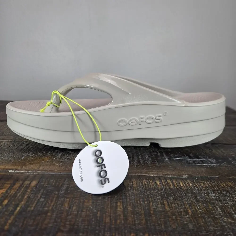 NEW Oofos Oomega Oolala Womens Size 9 Recovery Slip-On Flip Flops Sandals Nomad